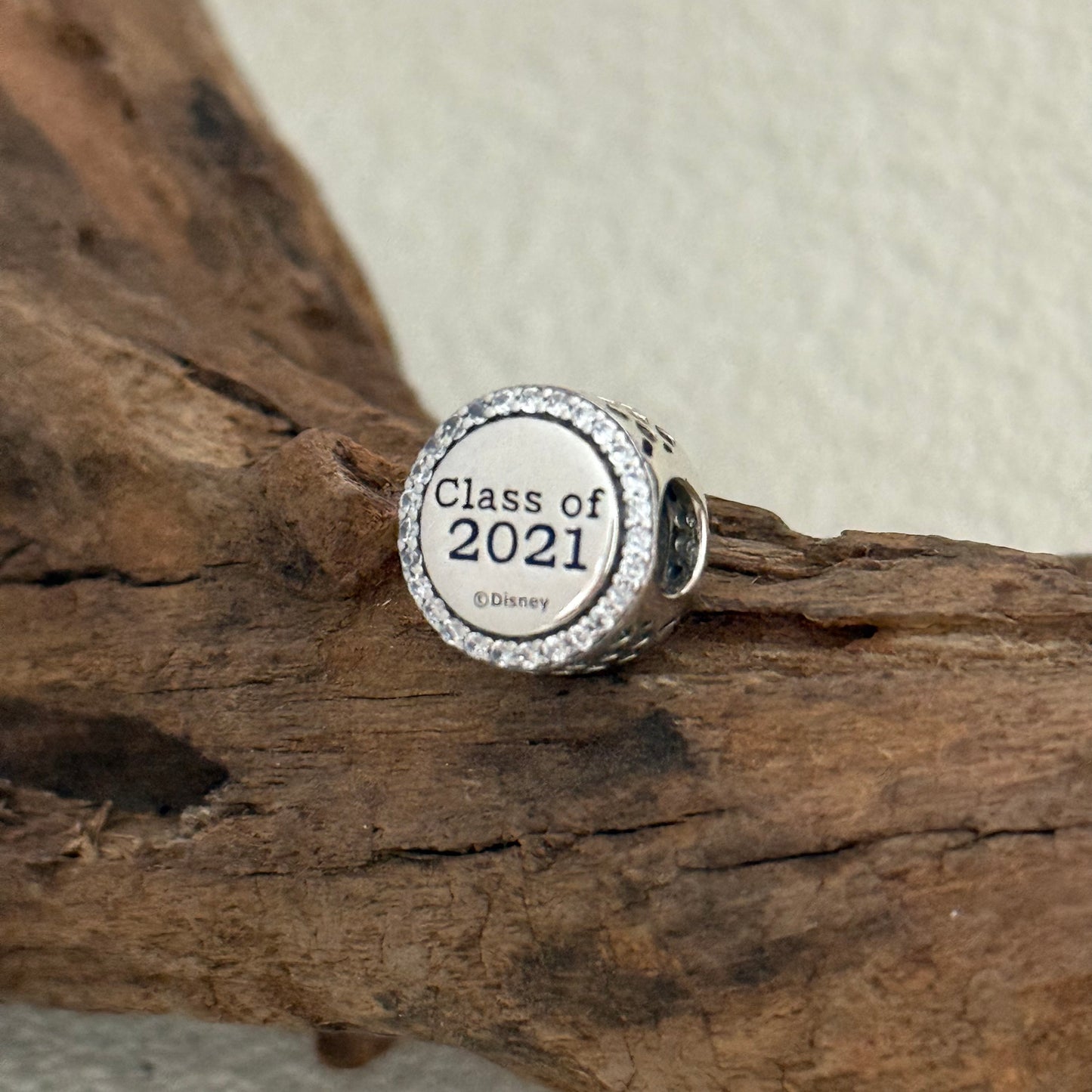 Disney Mickey Graduation Class of 2021 Exclusive Bead Charm S925 Silver for Pandora Bracelet