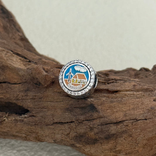 Windmill Curacao Exclusive Bead Charm S925 Silver for Pandora Bracelet