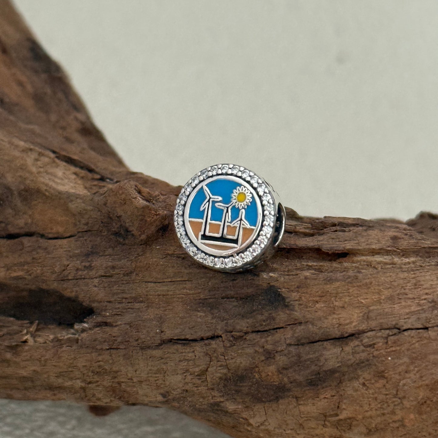 Windmill Curacao Exclusive Bead Charm S925 Silver for Pandora Bracelet