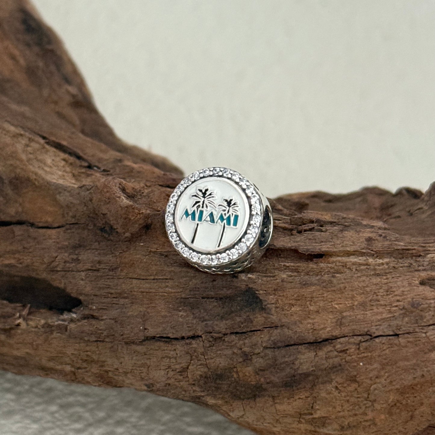 Miami Flamingo Exclusive Bead Charm S925 Silver for Pandora Bracelet
