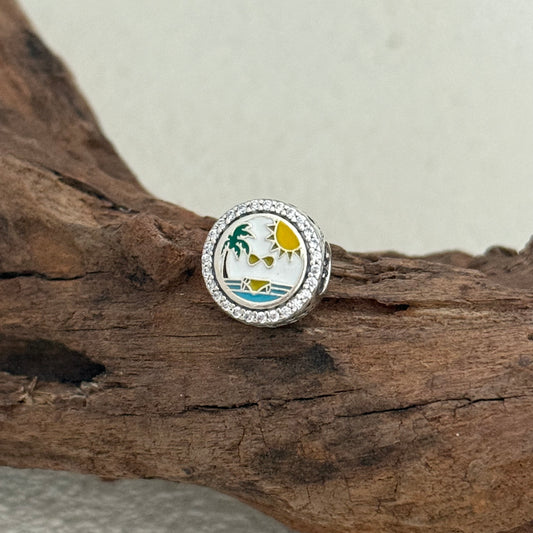 Swimsuit Curacao Exclusive Bead Charm S925 Silver for Pandora Bracelet