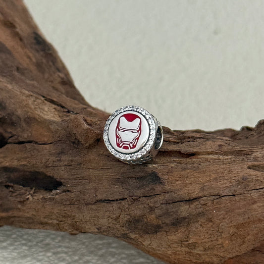 Marvel The Avengers Iron Man Exclusive Bead Charm S925 Silver for Pandora Bracelet