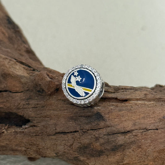 Curacao Map Exclusive Bead Charm S925 Silver for Pandora Bracelet