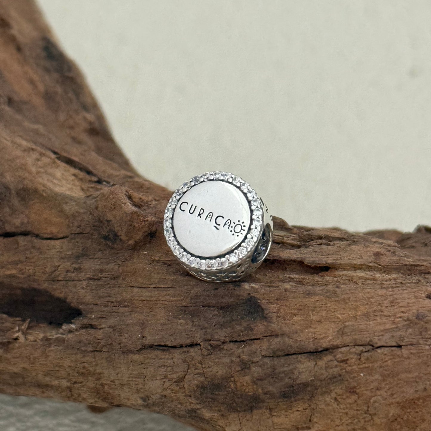 Curacao Map Exclusive Bead Charm S925 Silver for Pandora Bracelet