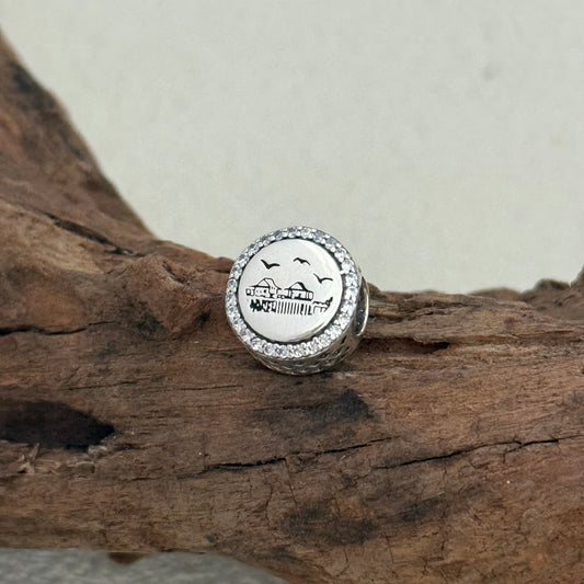 Naples Florida Exclusive Bead Charm S925 Silver for Pandora Bracelet