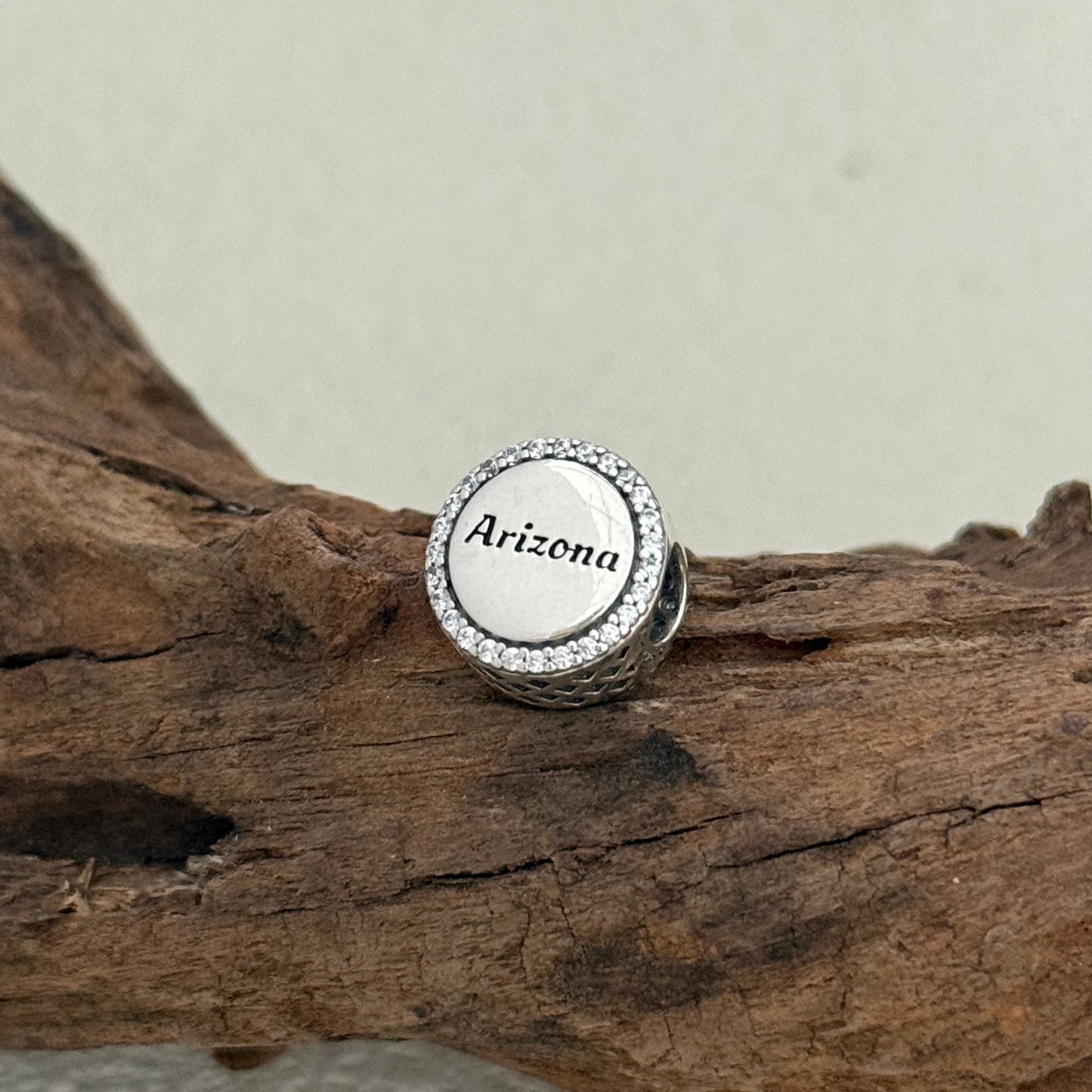 Arizona map Exclusive Bead Charm for Pandora Bracelet
