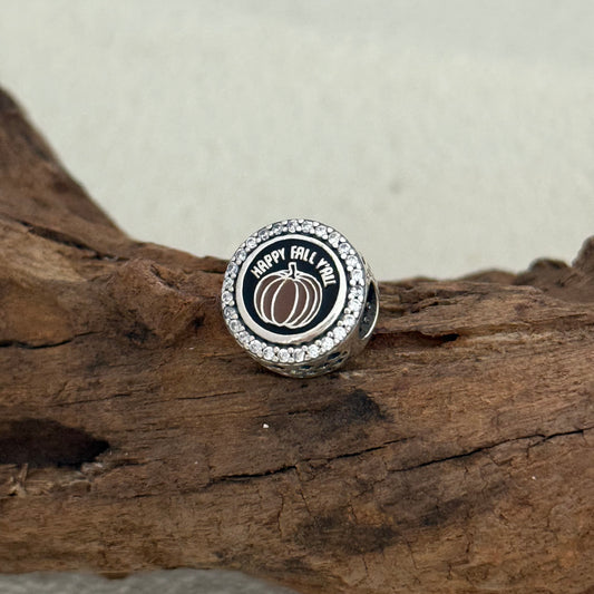 Smoky Mtns Happy Fall Y'all Exclusive Bead Charm S925 Silver for Pandora Bracelet