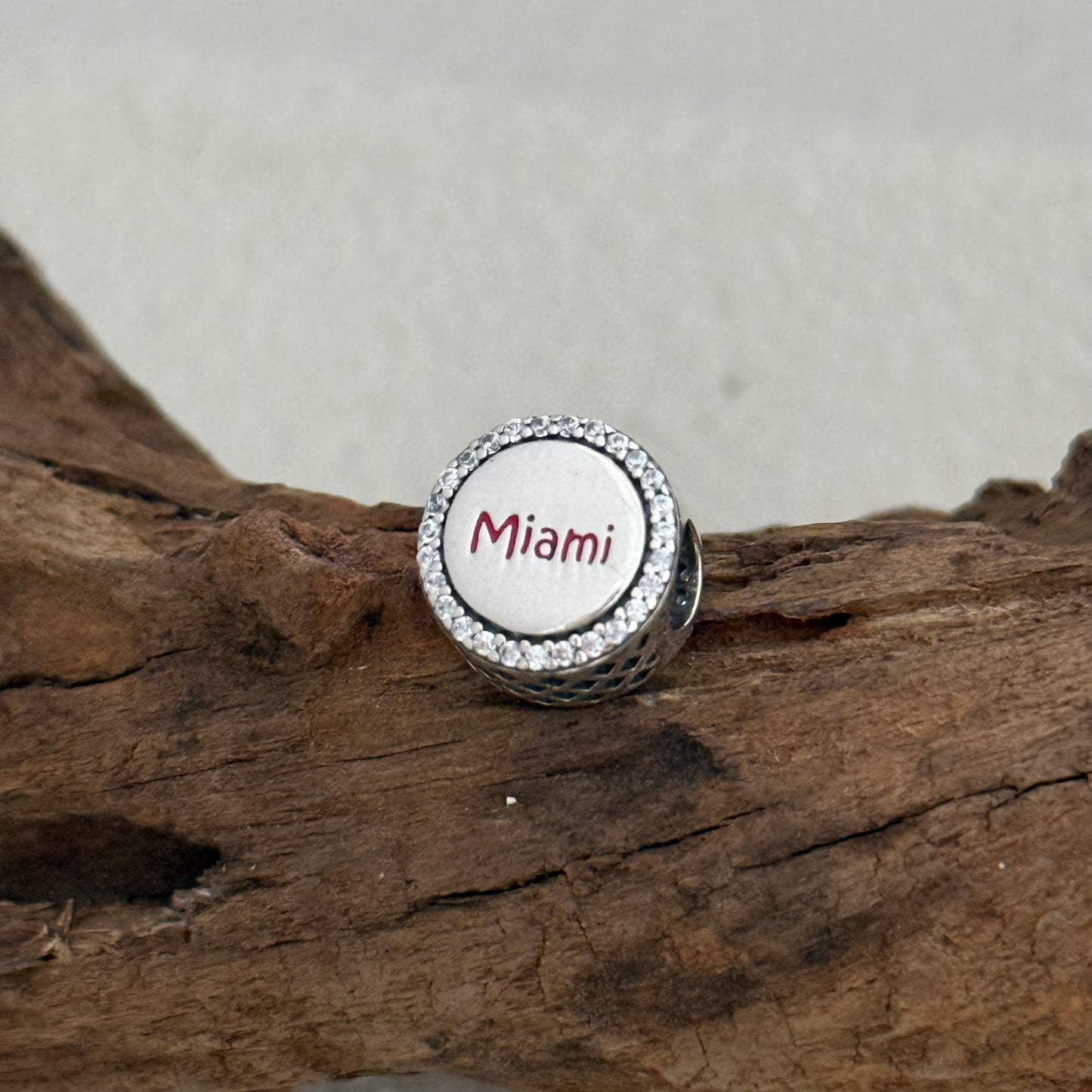 Miami Beach Exclusive Bead Charm S925 Silver for Pandora Bracelet