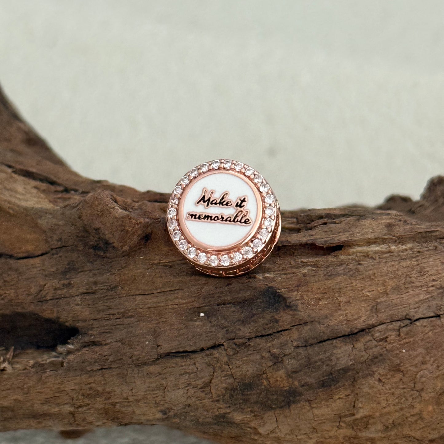 Welcome To Fabulous LAS VEGAS Exclusive Bead Charm Rose Gold for Pandora Bracelet