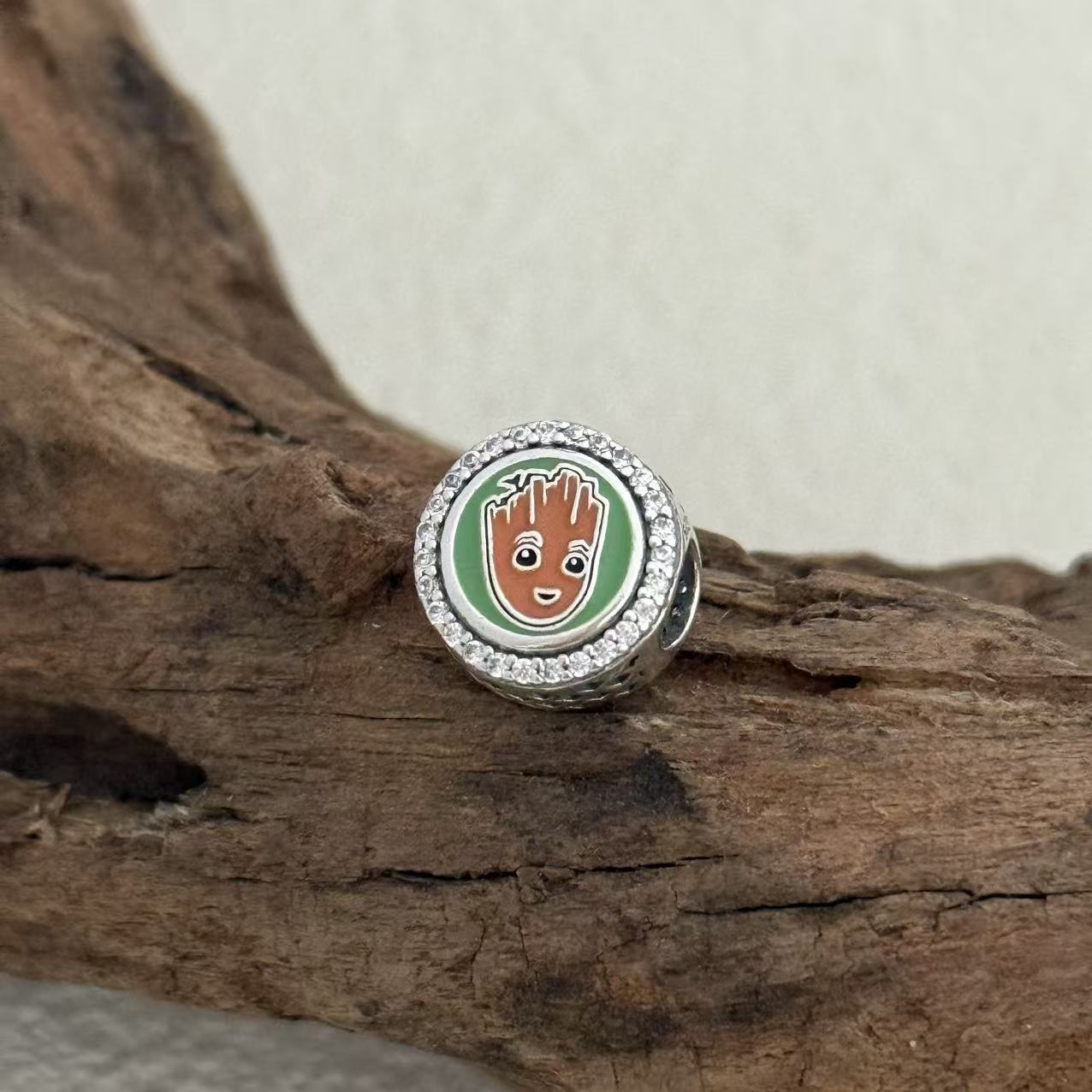 Disney I am Groot Exclusive Bead Charm S925 Silver for Pandora Bracelet