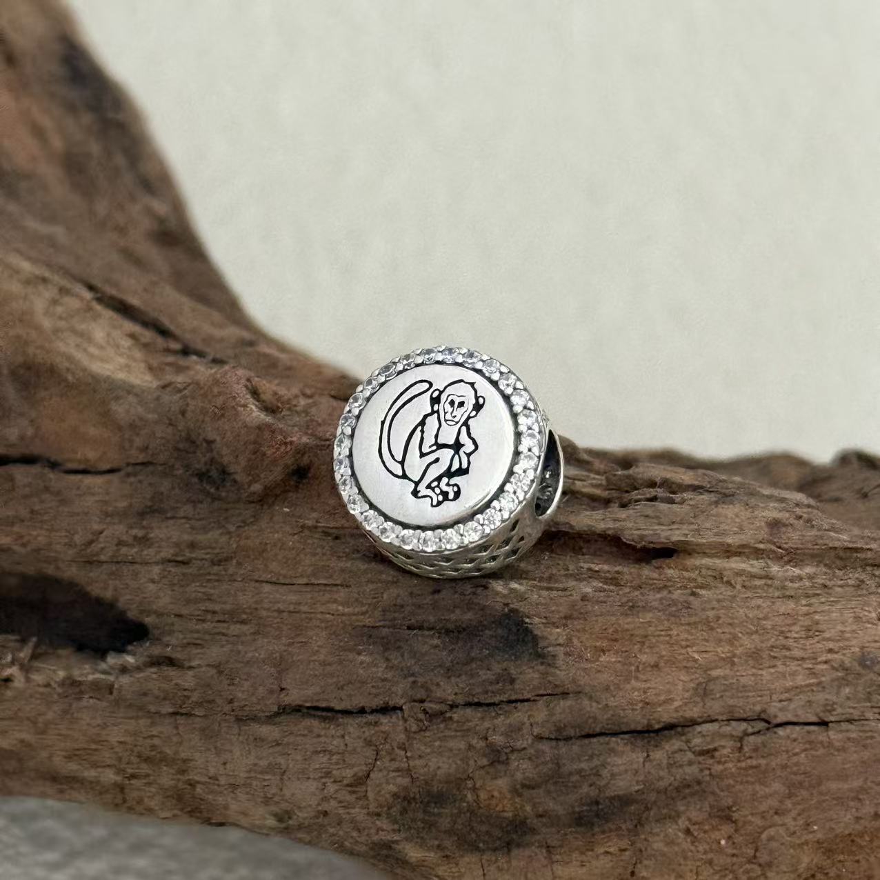Saint Kitts and Nevis Monkey Exclusive Bead Charm for Pandora Bracelet