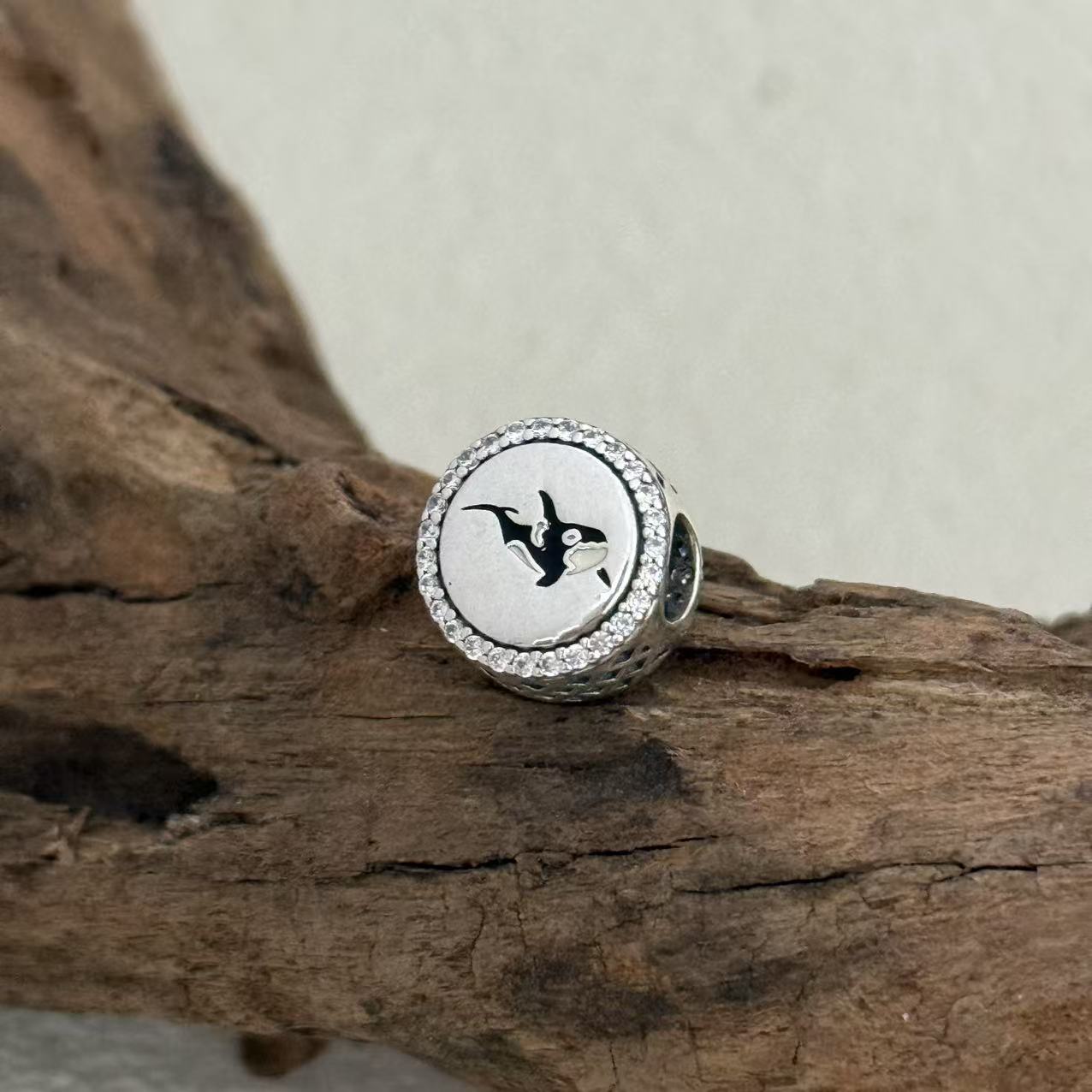 Victania Killer Whale Sea Exclusive Bead Charm S925 Silver for Pandora Bracelet