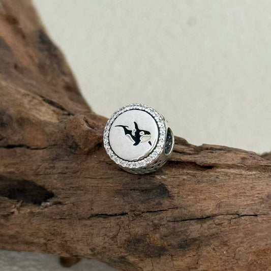 Victania Killer Whale Sea Exclusive Bead Charm S925 Silver for Pandora Bracelet
