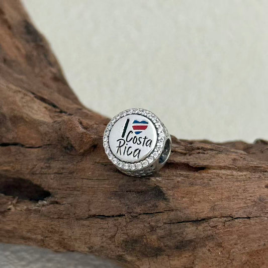 I Love Costa Rica Exclusive Bead Charm S925 Silver for Pandora Bracelet