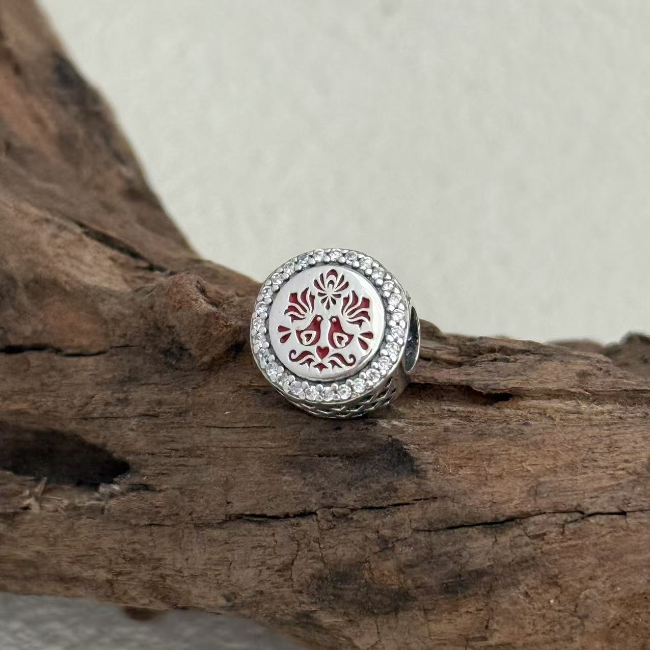 Hungarian Folk Motif Exclusive Bead Charm for Pandora Bracelet