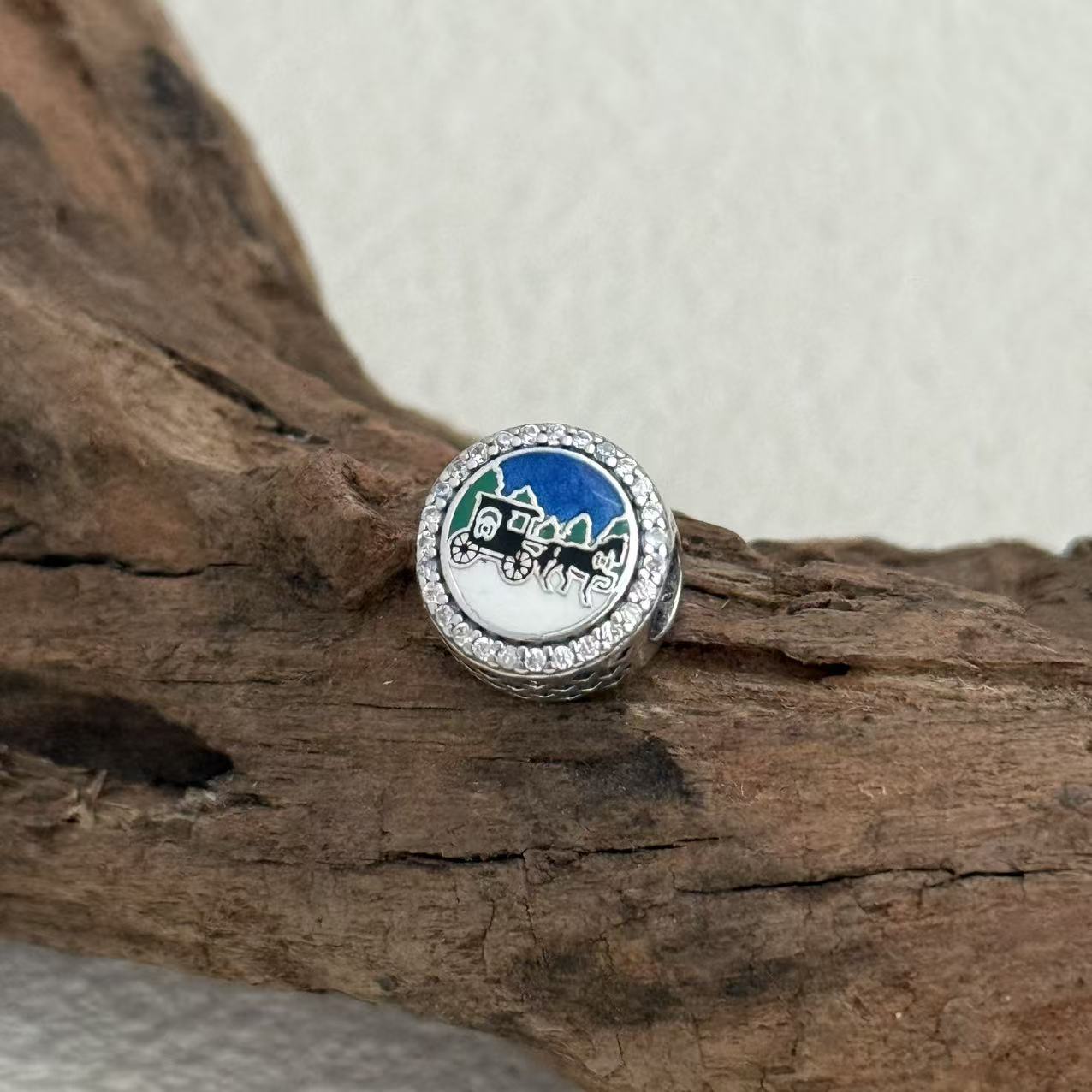 Lancaster County Carriage Exclusive Bead Charm S925 Silver for Pandora Bracelet