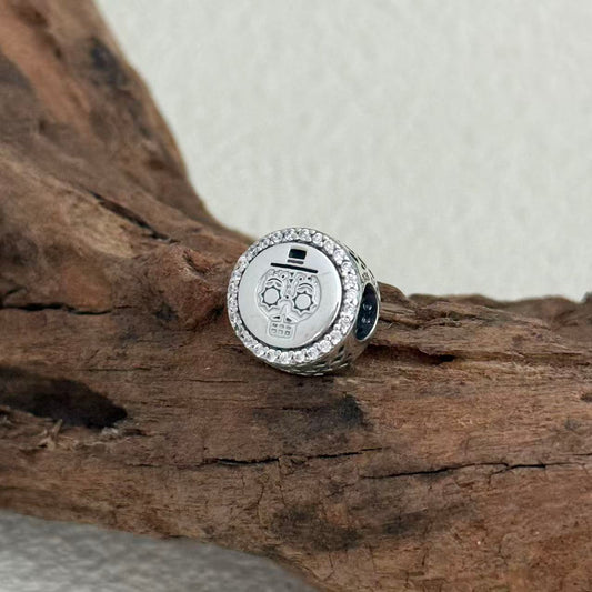 LTD EDT Frida Kahlo Diego Skull Exclusive Bead Charm S925 Silver for Pandora Bracelet