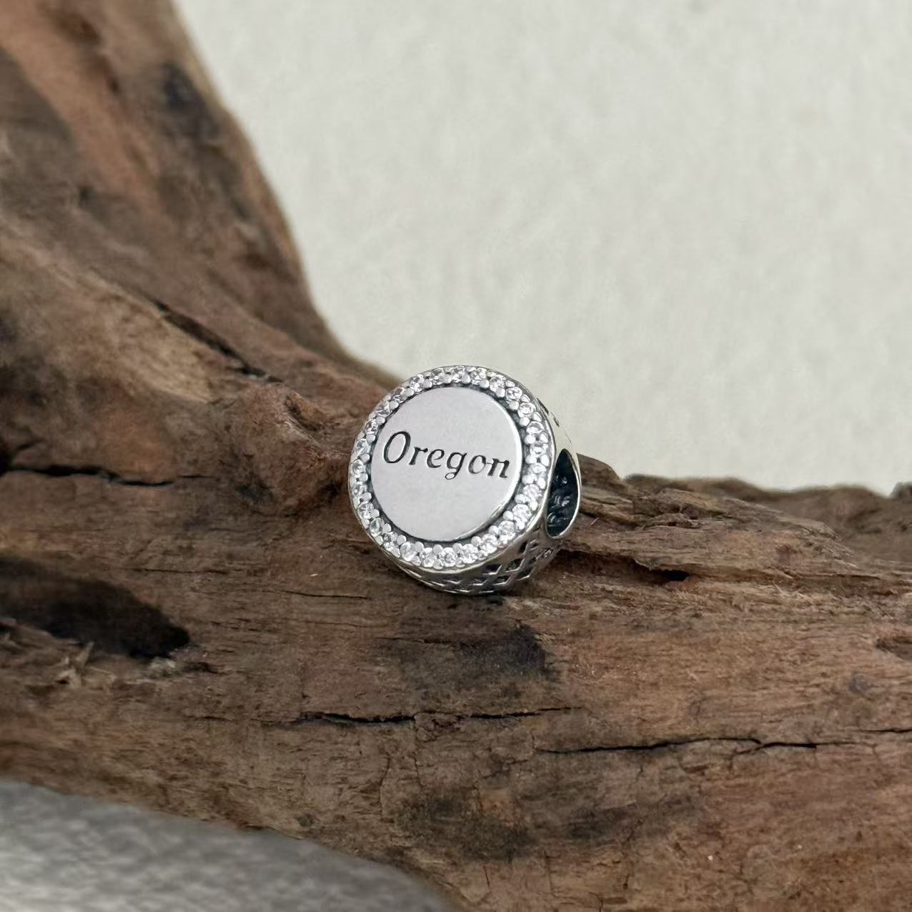 Oregon Map Exclusive Bead Charm for Pandora Bracelet