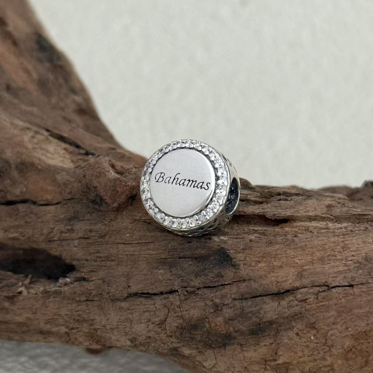 Bahamas Flag Exclusive Bead Charm S925 Silver for Pandora Bracelet