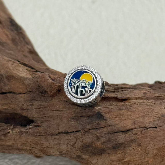 Ft. Lauderdale FTL City Night Scene Exclusive Bead Charm S925 Silver for Pandora Bracelet