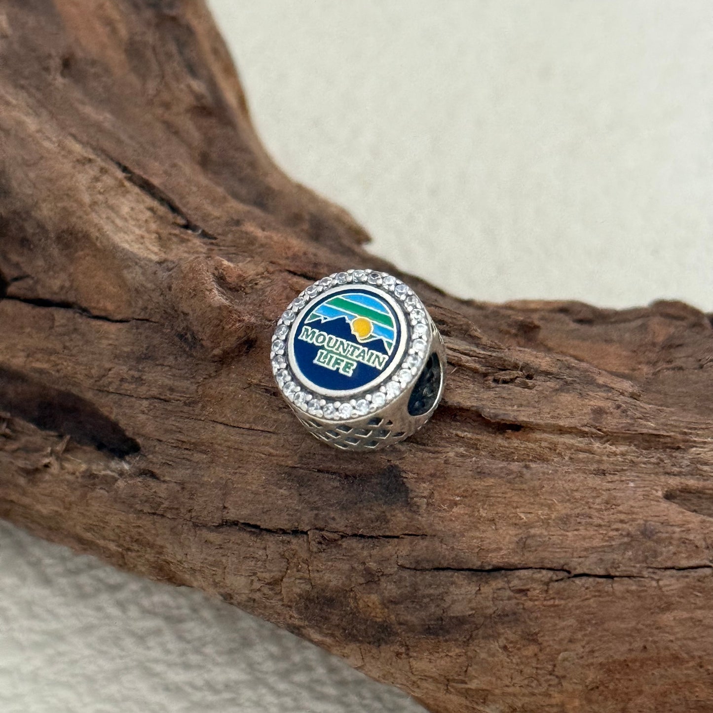 Great Smoky Mountain Blue Ridge Mountain Life Exclusive Bead Charm S925 Silver for Pandora Bracelet