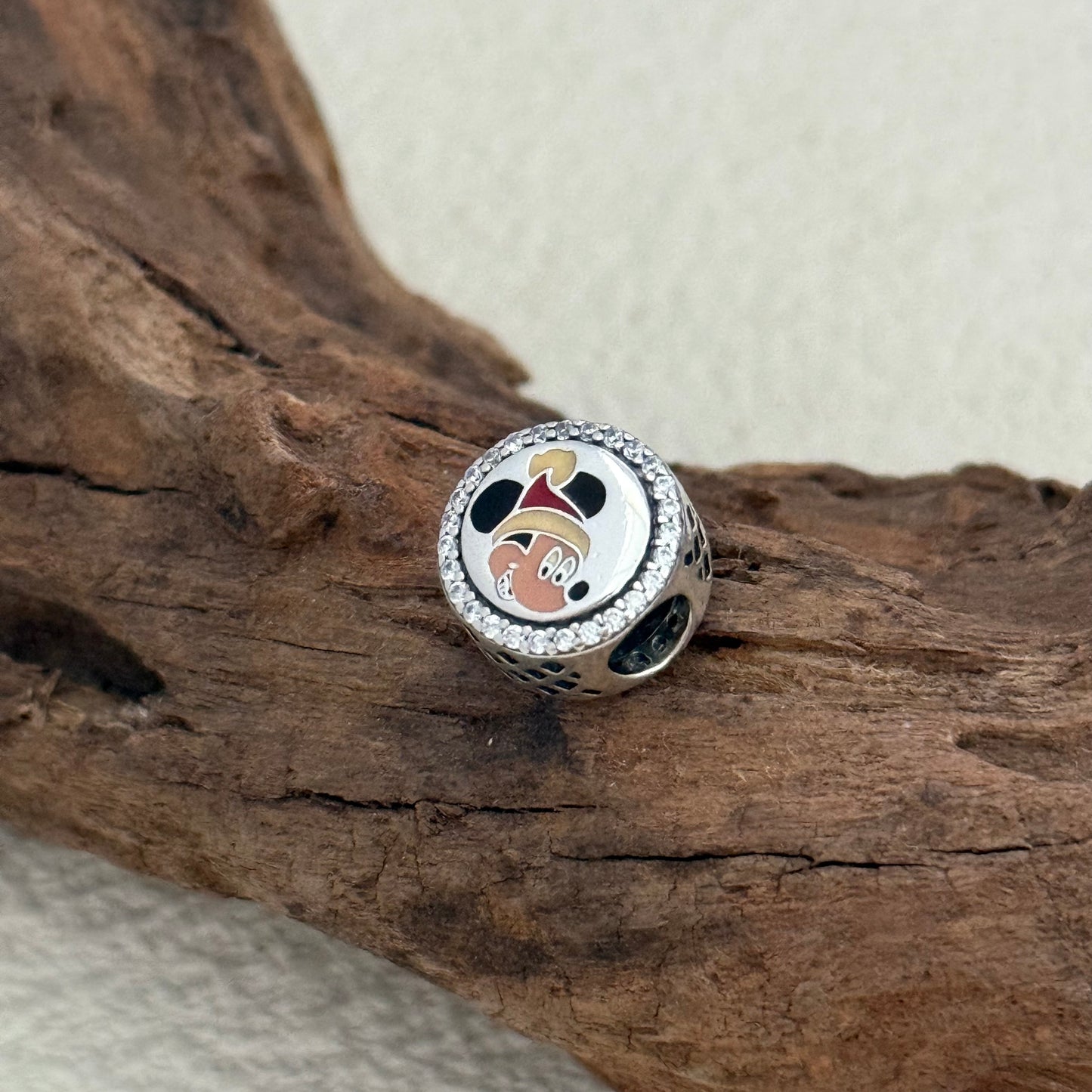 Mickey Happy Holiday Exclusive Bead Charm S925 Silver for Pandora Bracelet
