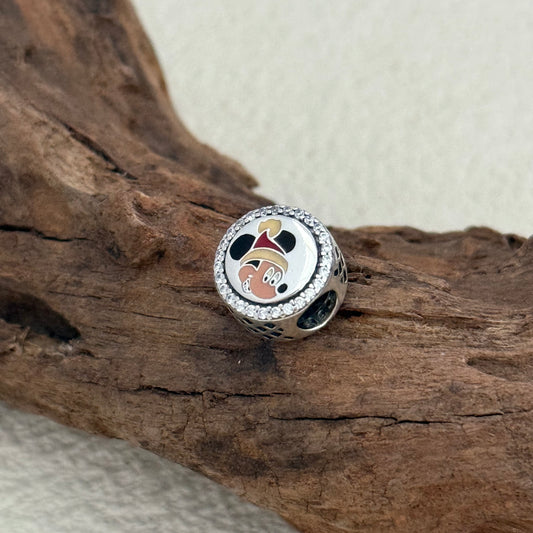Mickey Happy Holiday Exclusive Bead Charm S925 Silver for Pandora Bracelet