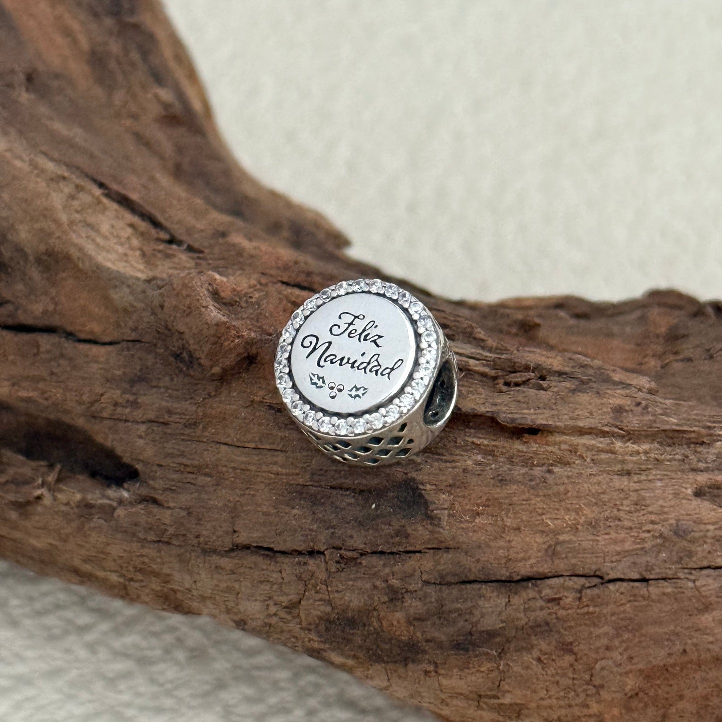 Feliz Navidad Exclusive Bead Charm S925 Silver for Pandora Bracelet