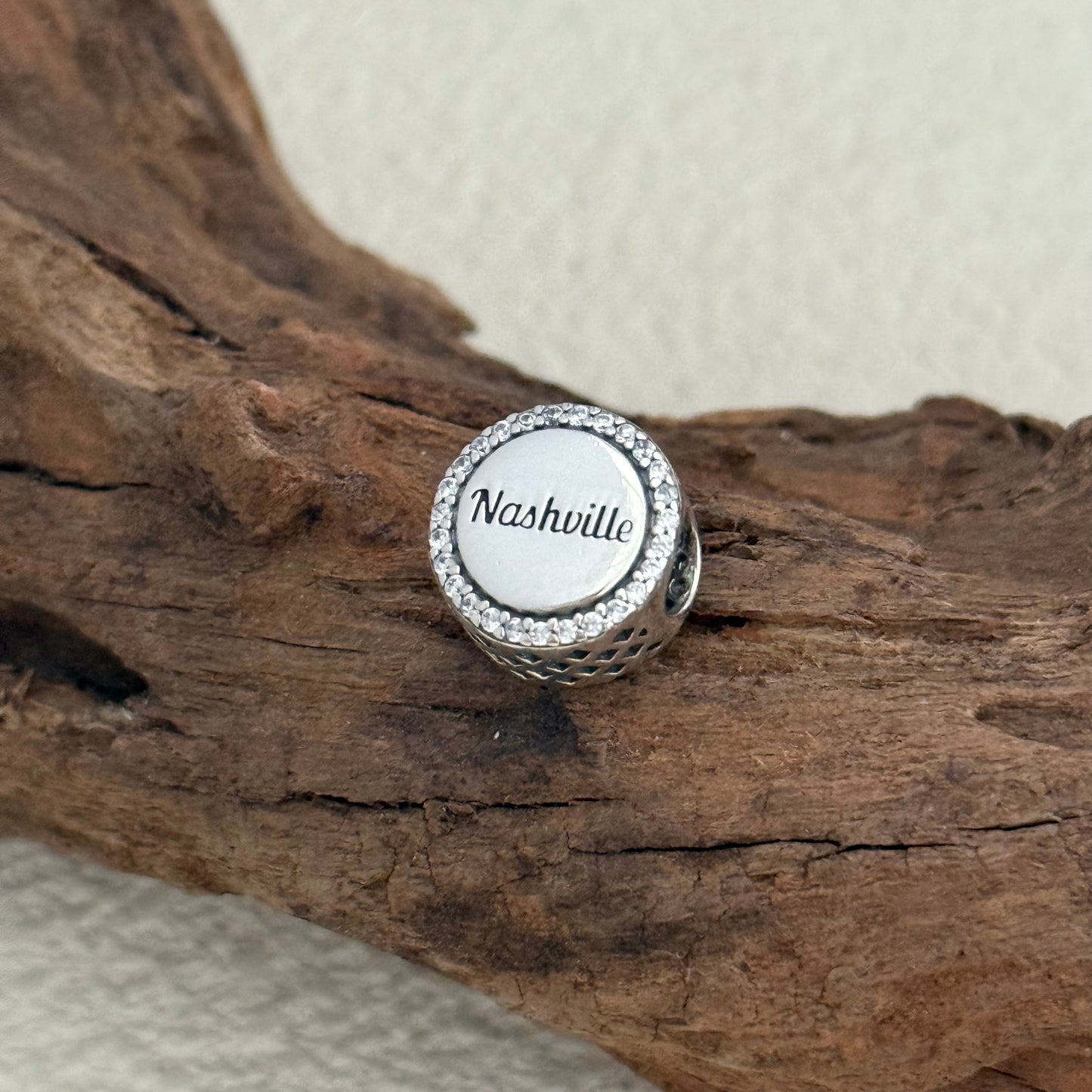 Nashville Music City Exclusive Bead Charm S925 Silver for Pandora Bracelet
