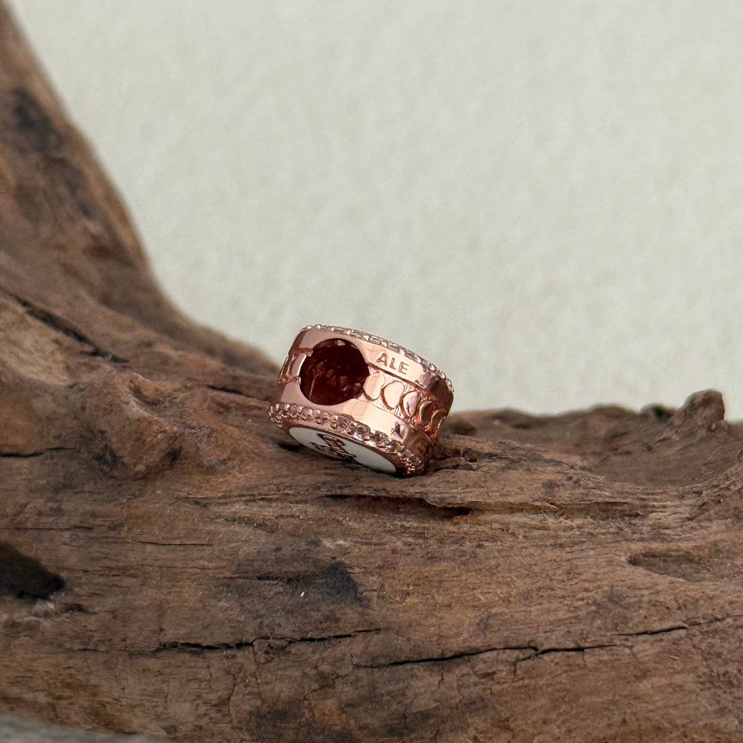 Charleston SC South Carolina Flag Rose Gold Plating Exclusive Bead Charm S925 Silver for Pandora Bracelet