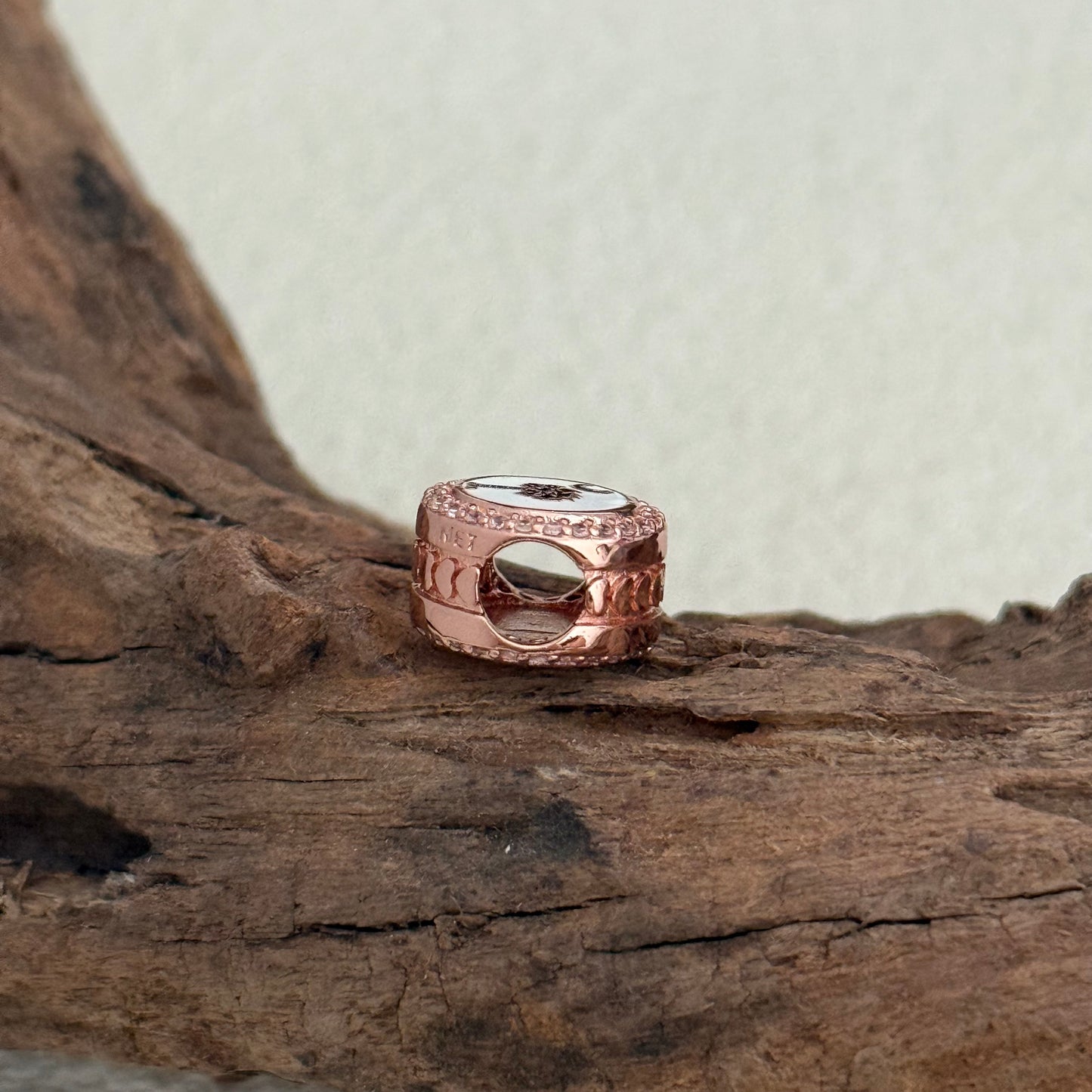 Charleston SC South Carolina Flag Rose Gold Plating Exclusive Bead Charm S925 Silver for Pandora Bracelet