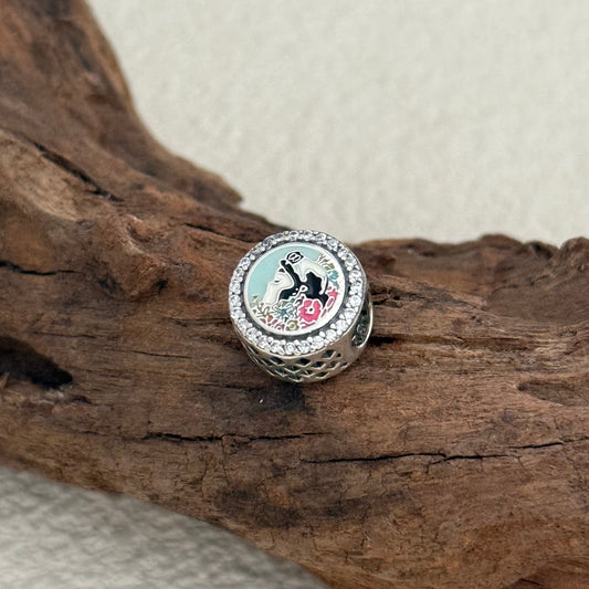 2023 EPCOT International Flower & Garden Festival Snow Whites Exclusive Bead Charm S925 Silver for Pandora Bracelet