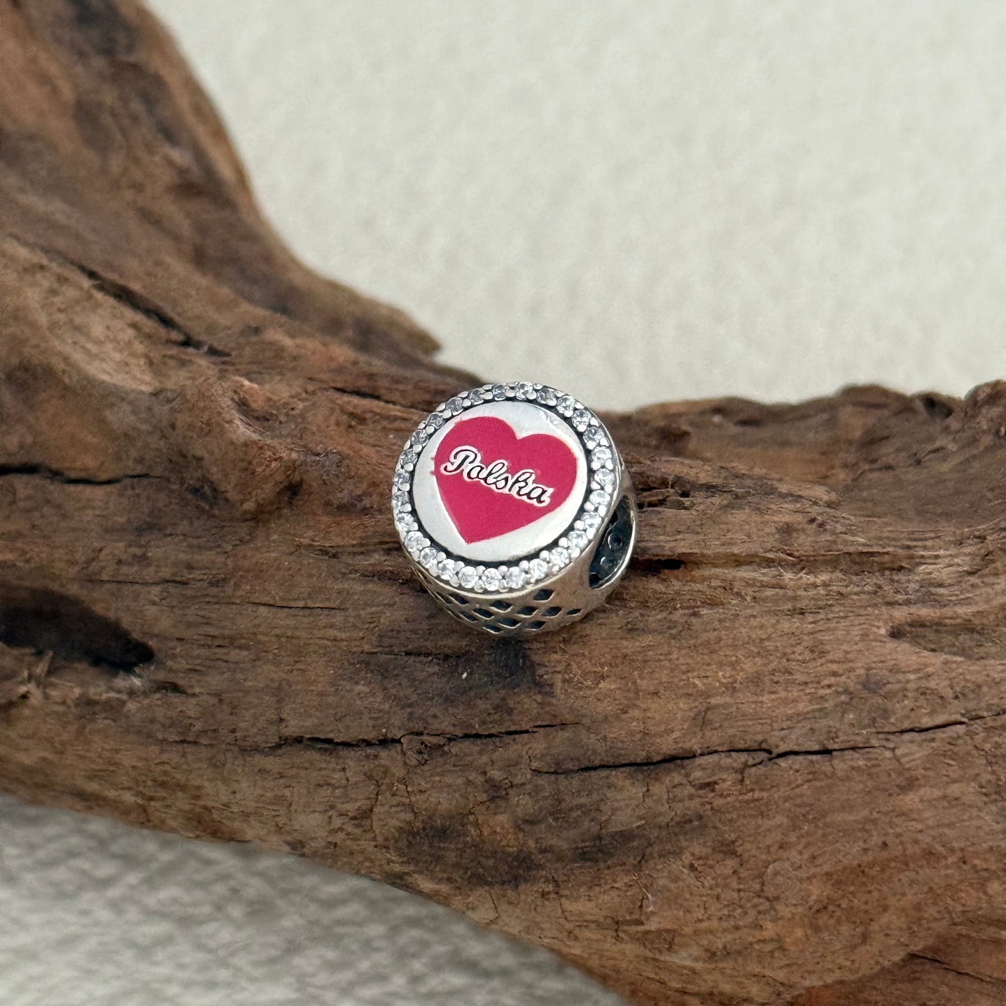 Poland Flag Exclusive Bead Charm for Pandora Bracelet