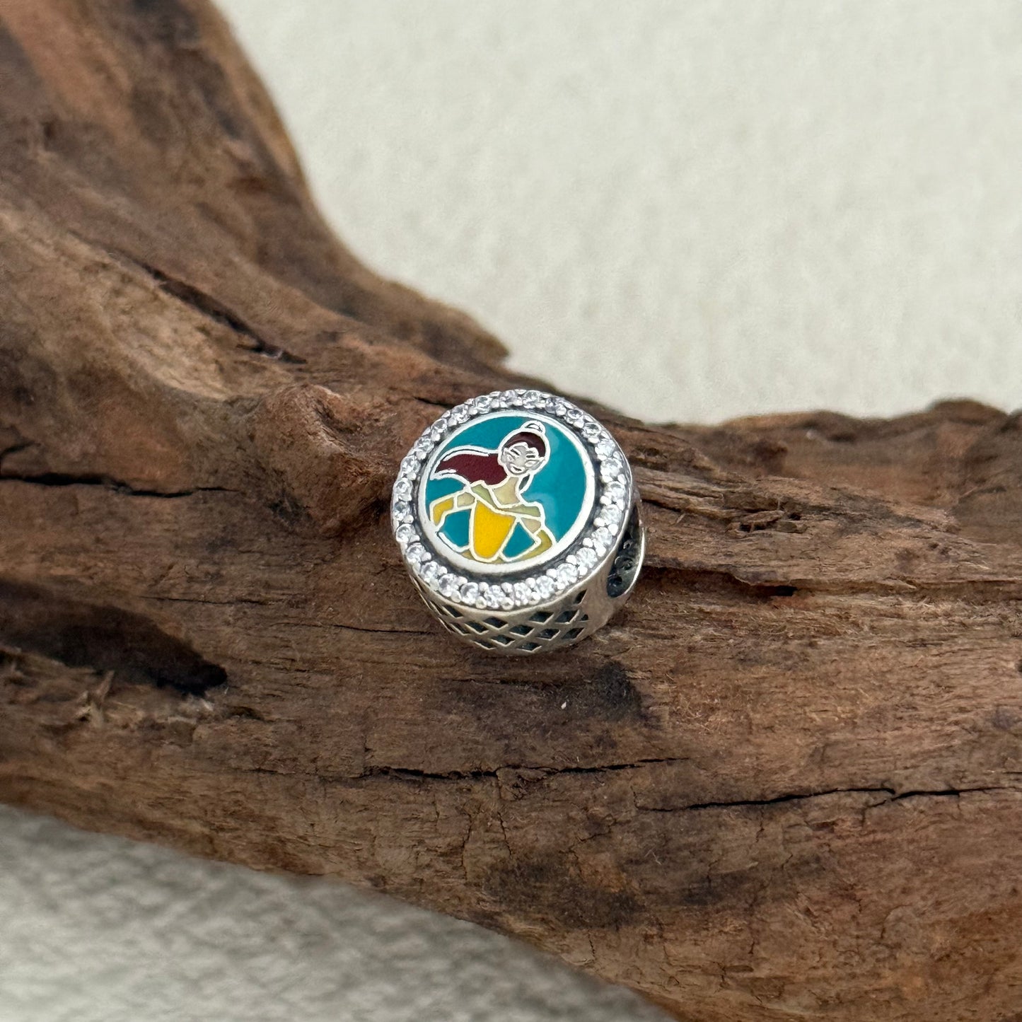 Disney Princess Run 10K Exclusive Bead Charm S925 Silver for Pandora Bracelet