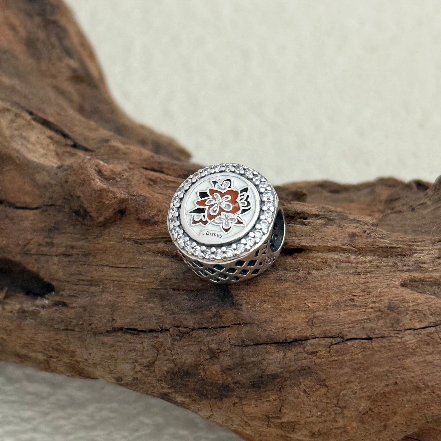Princess Moana Floral Exclusive Bead Charm S925 Silver for Pandora Bracelet