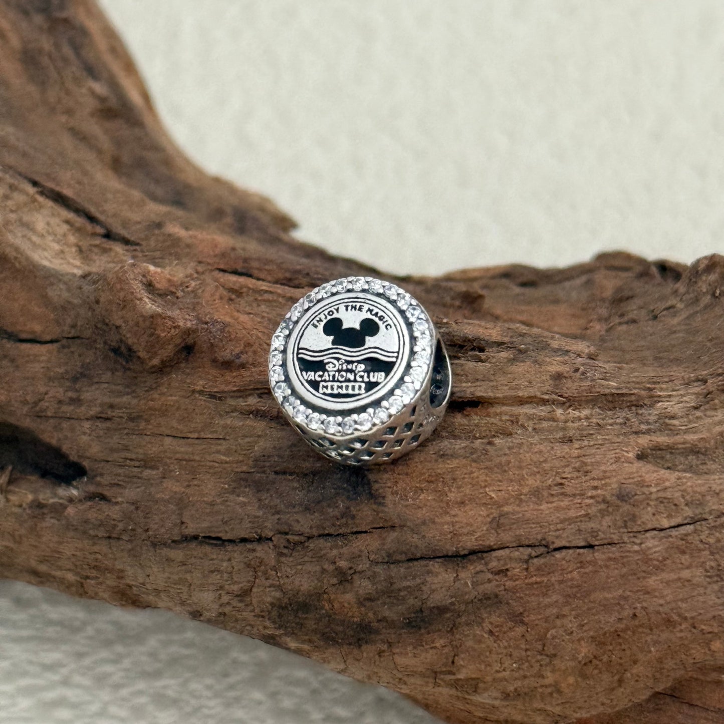 Vacation Club Mickey Exclusive Bead Charm S925 Silver for Pandora Bracelet