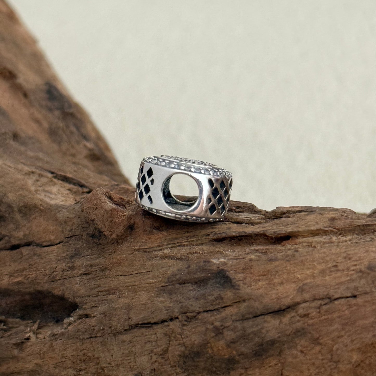 Black Leopard Print Exclusive Bead Charm for Pandora Bracelet