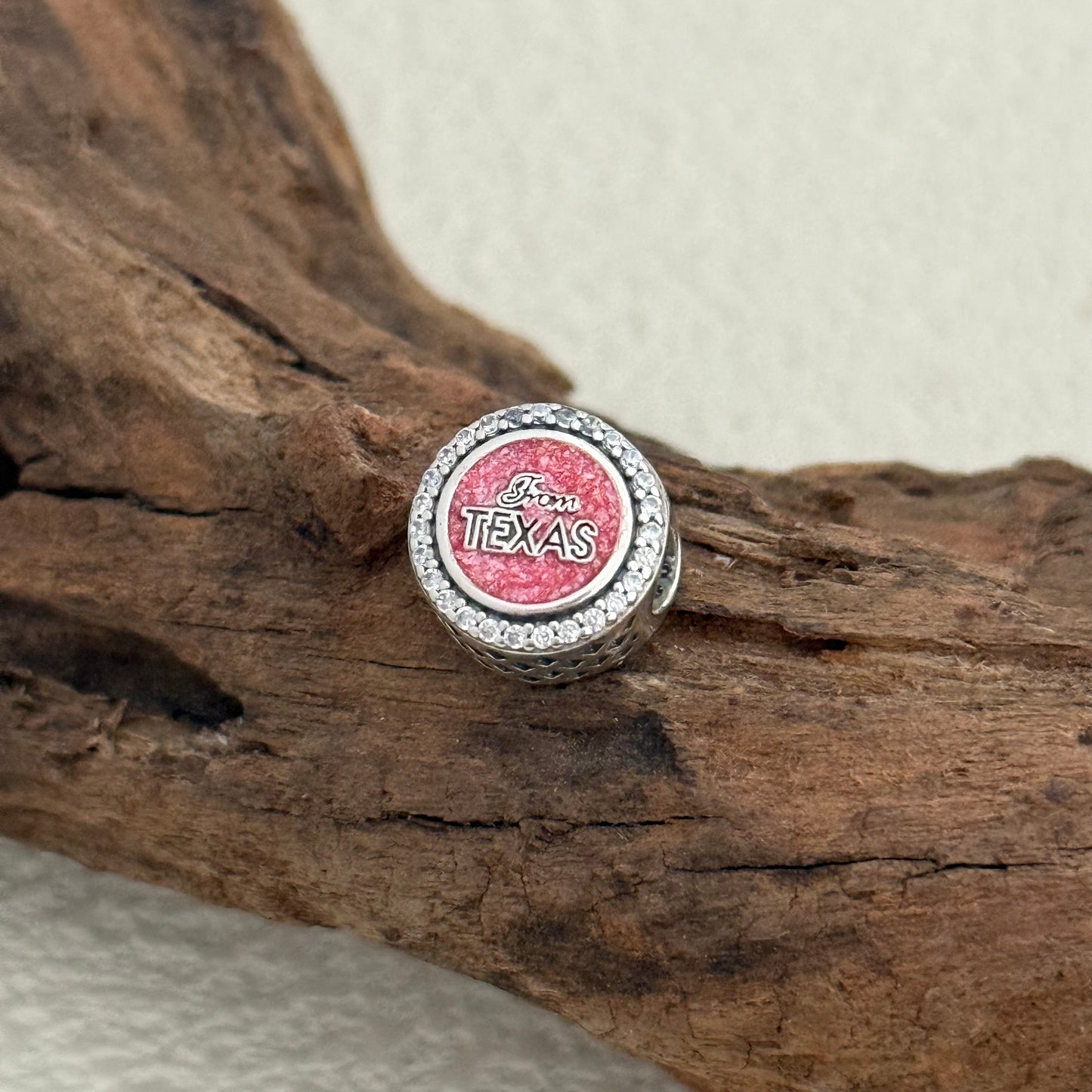 Love From Texas Exclusive Bead Charm S925 Silver for Pandora Bracelet