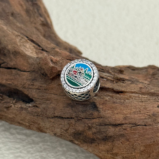 Chattanooga Travel Train Exclusive Bead Charm S925 Silver for Pandora Bracelet