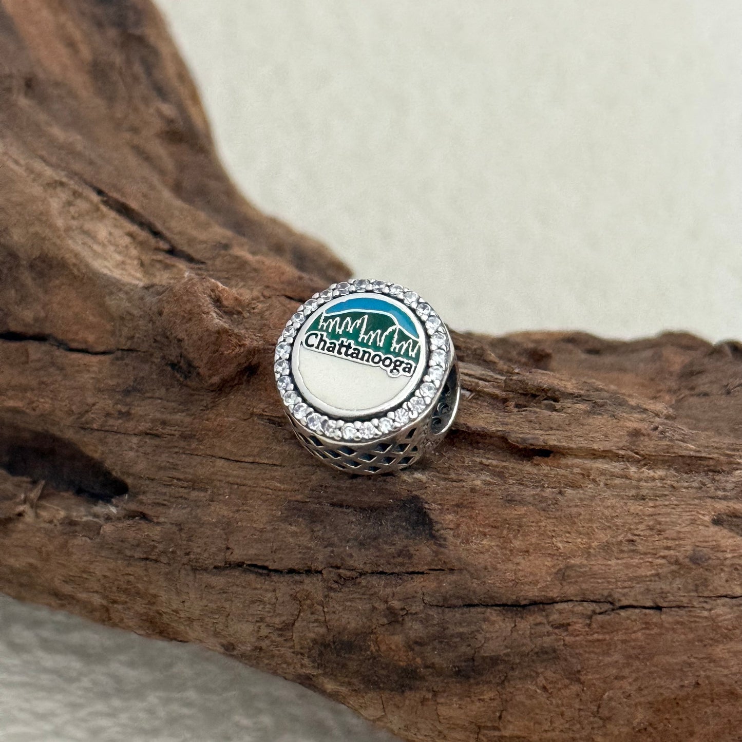 Chattanooga Travel Train Exclusive Bead Charm S925 Silver for Pandora Bracelet
