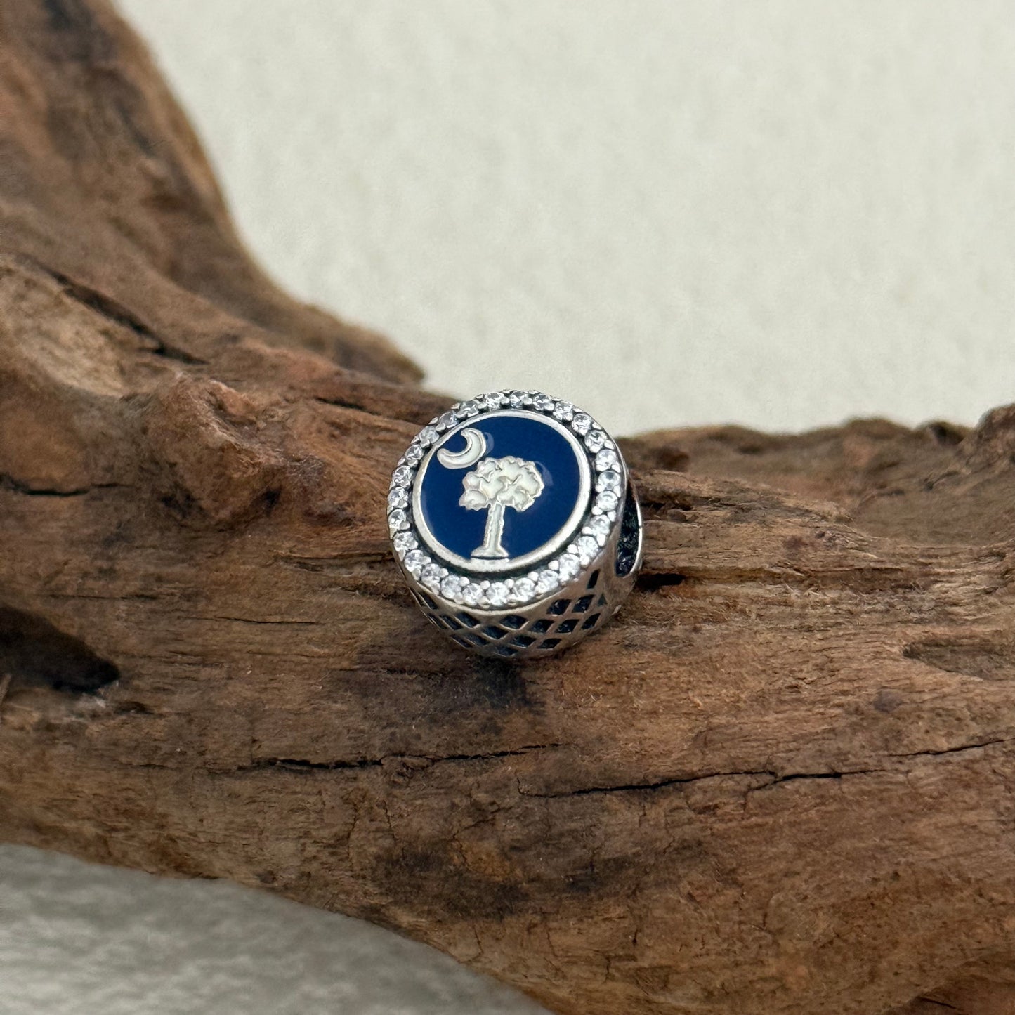 Charleston SC Flag Exclusive Bead Charm S925 Silver for Pandora Bracelet