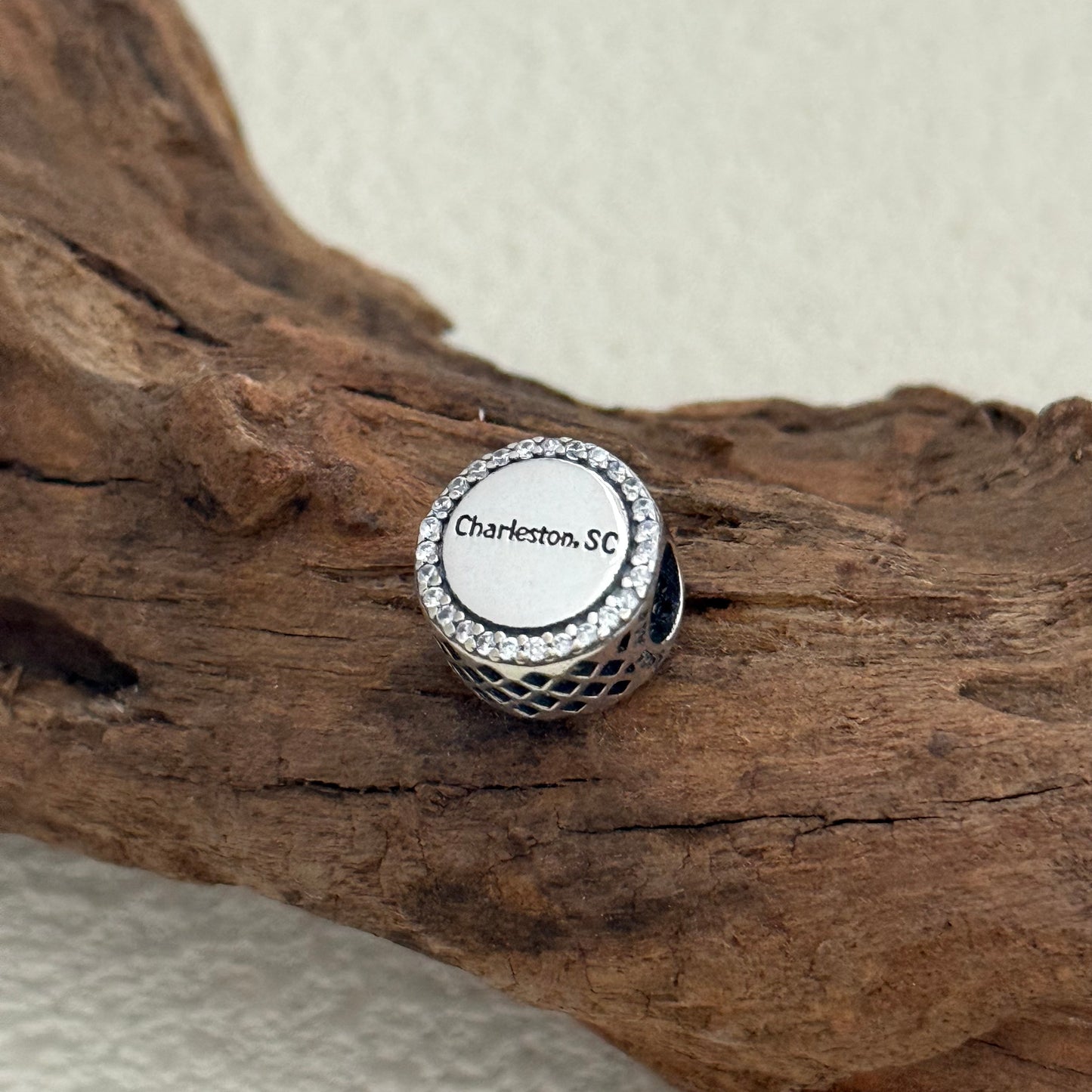 Charleston SC Flag Exclusive Bead Charm S925 Silver for Pandora Bracelet