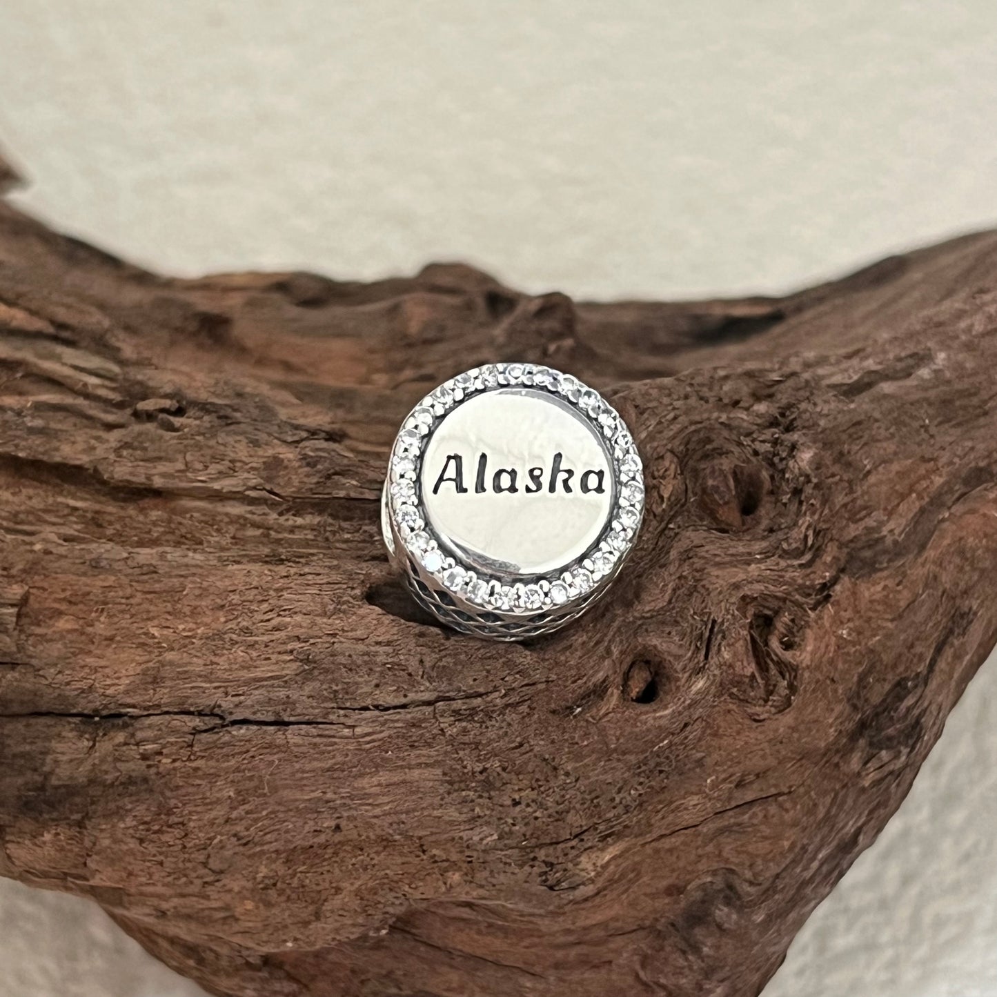 Alaska Map Exclusive Bead Charm for Pandora Bracelet