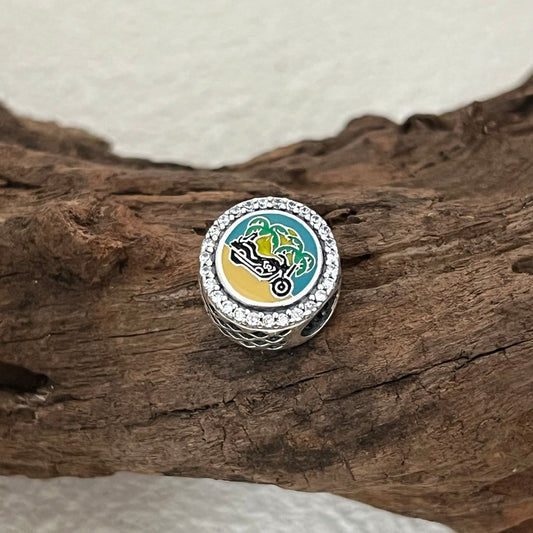 Daytona beach FL Motorcycle Exclusive Bead Charm for Pandora Bracelet