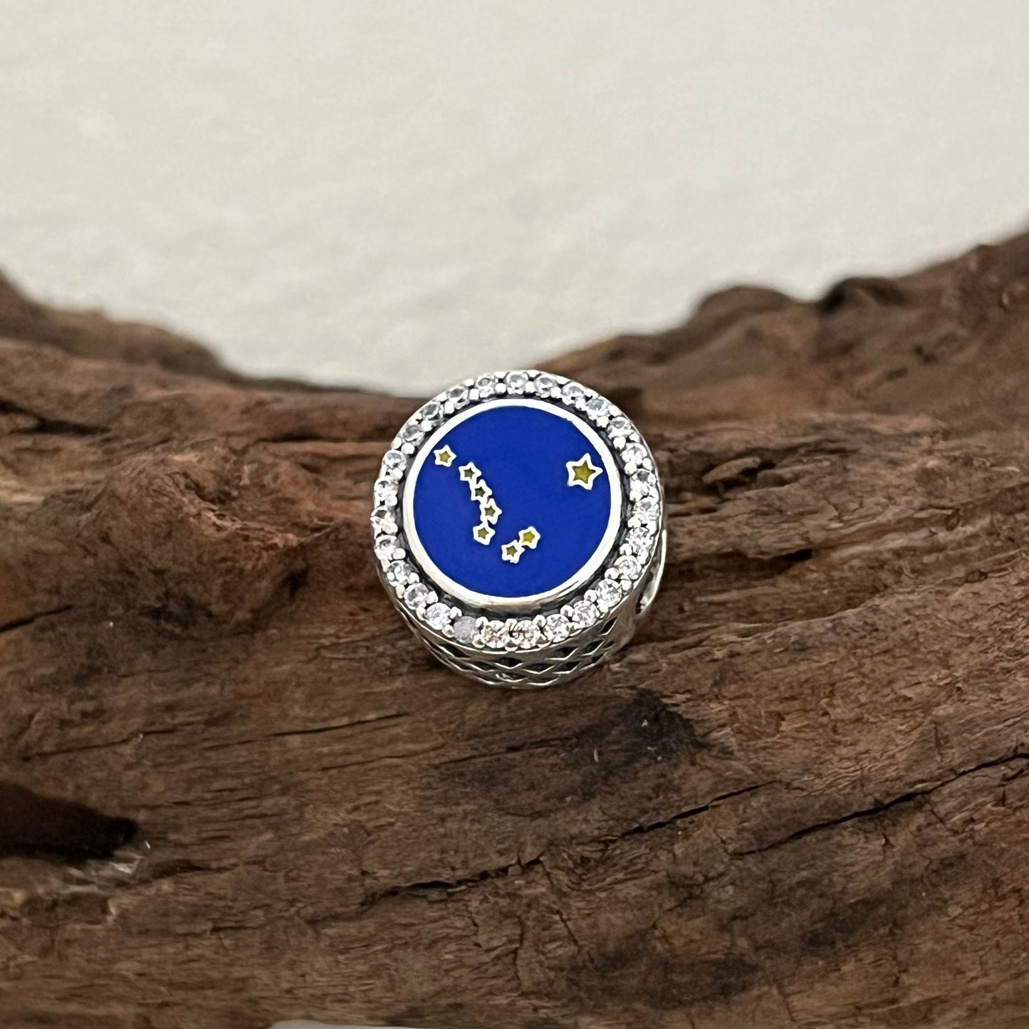 Alaska Flag & Indian totem pole Exclusive Bead Charm for Pandora Bracelet