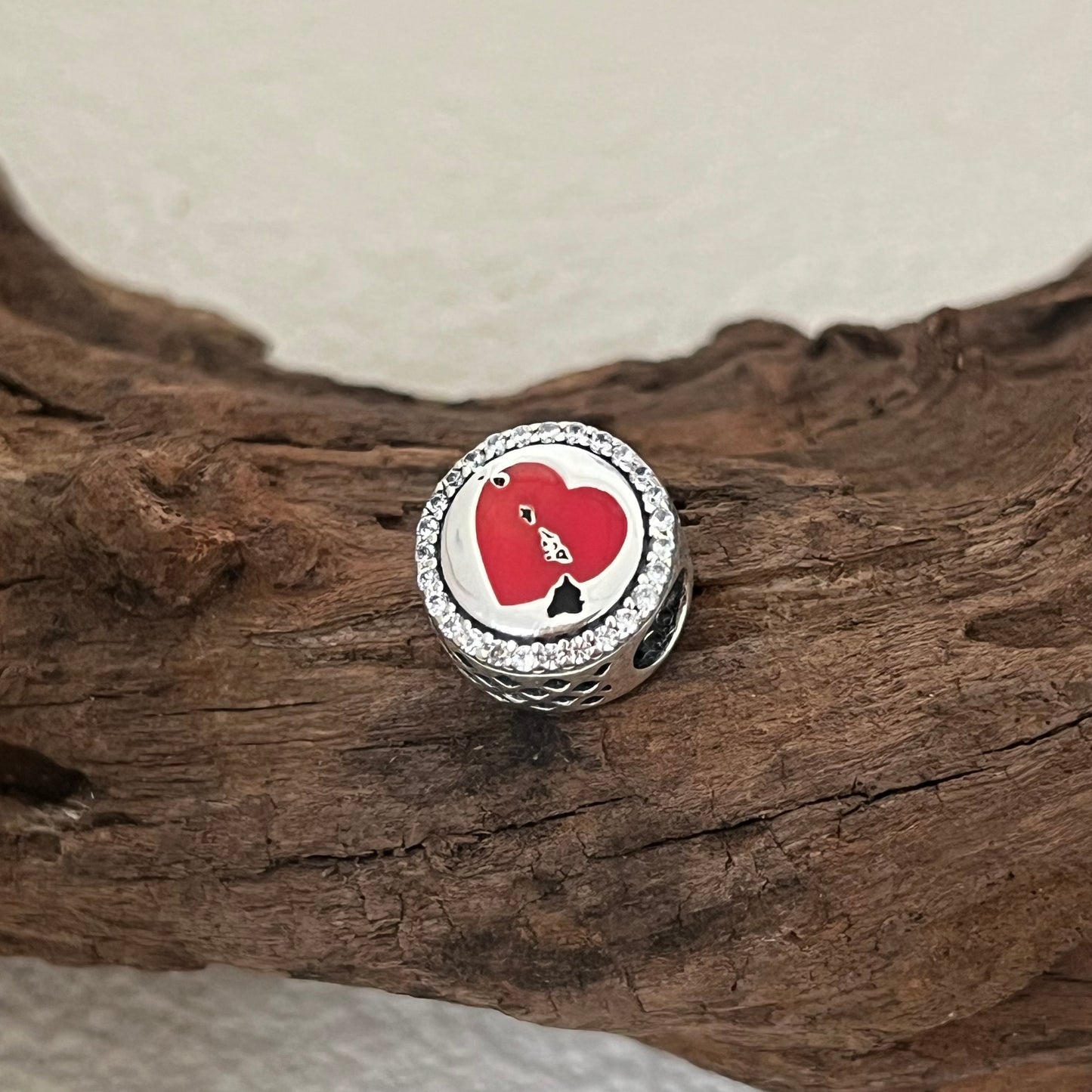 Love Hawaii Exclusive Map Bead Charm for Pandora Bracelet