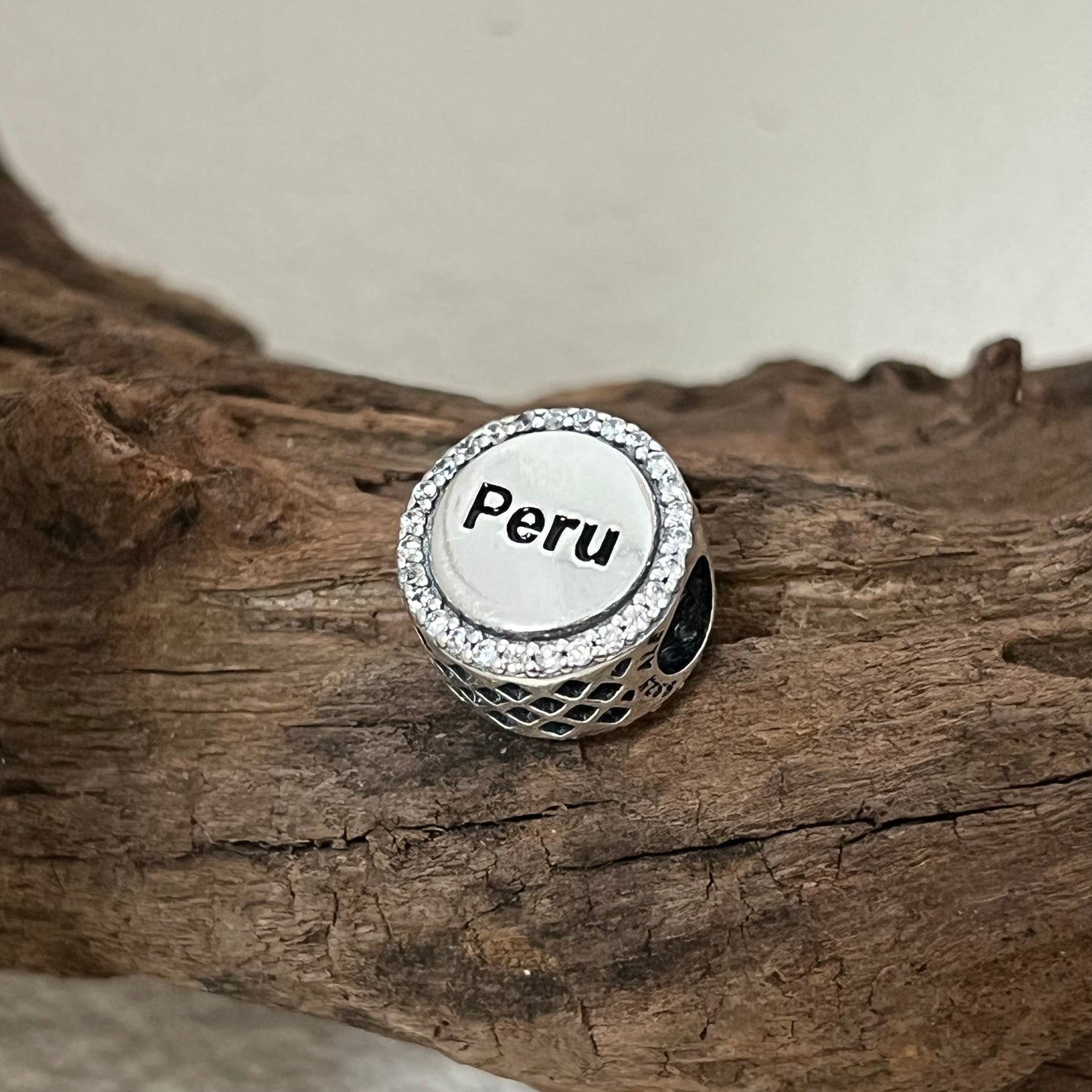 Peru Flag Exclusive Bead Charm for Pandora Bracelet