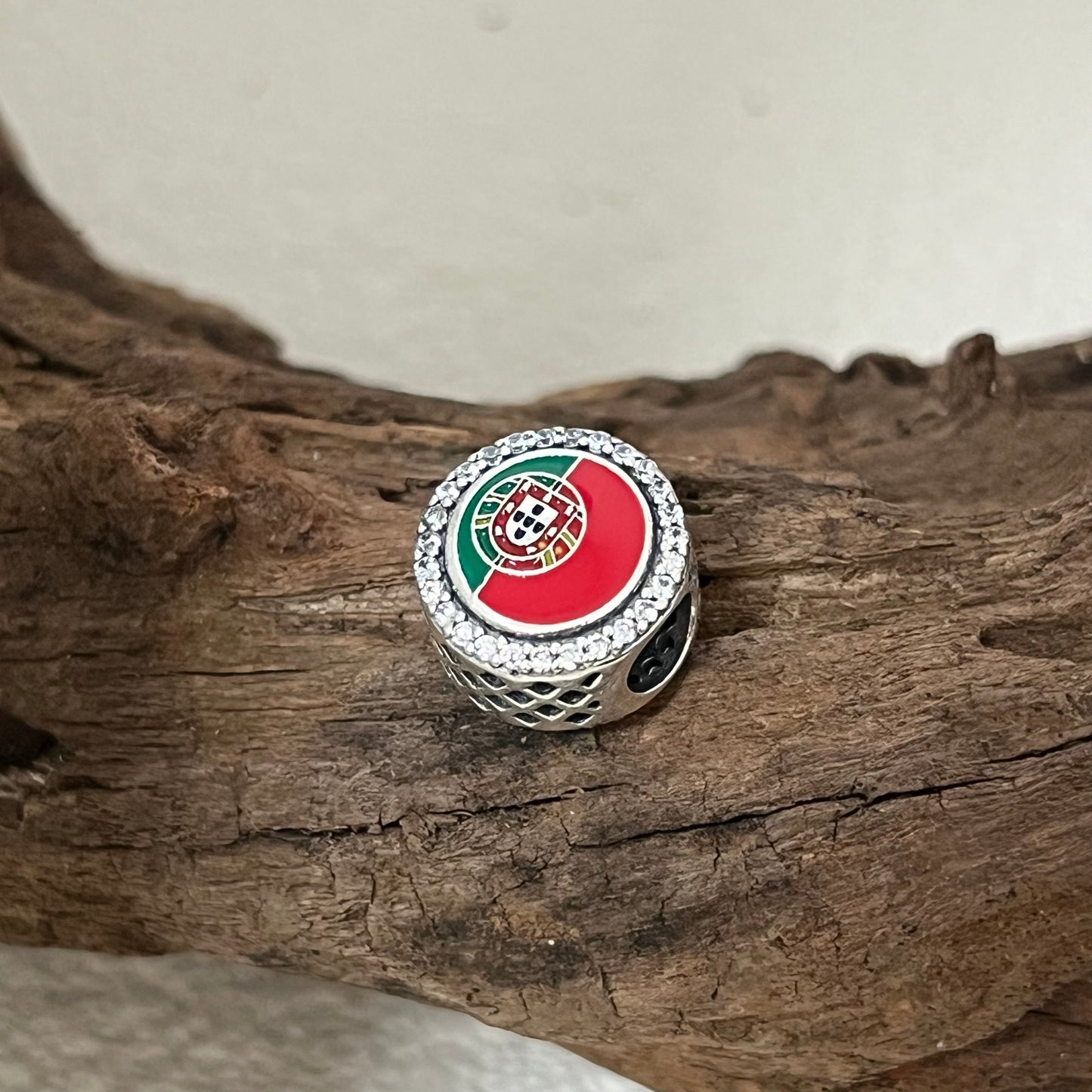 Portugal Flag Exclusive Bead Charm for Pandora Bracelet