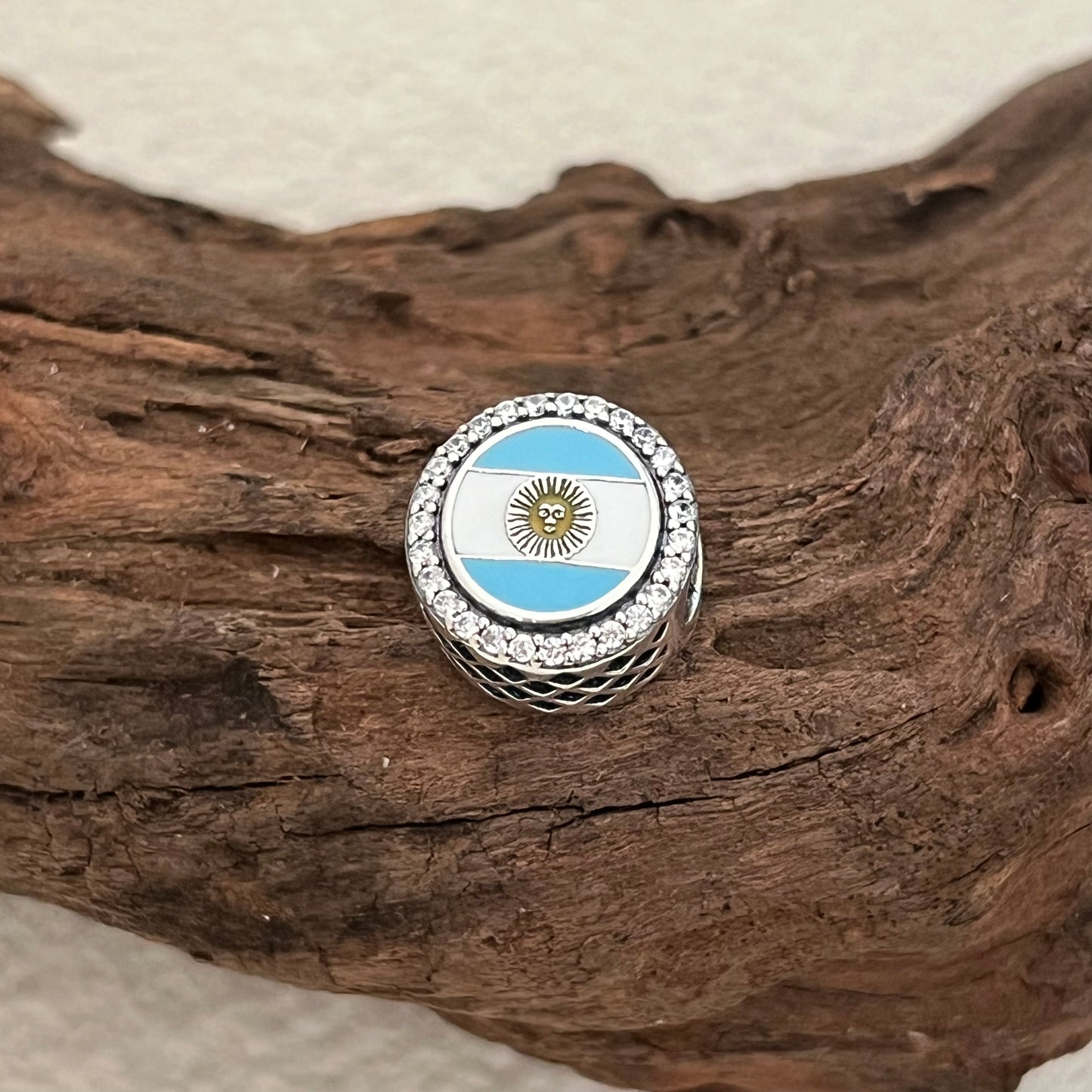 Argentina Flag Exclusive Bead Charm for Pandora Bracelet