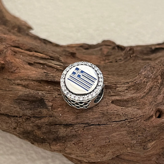 Greece Flag Exclusive Bead Charm for Pandora Bracelet